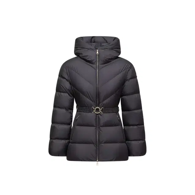 Moncler Brosse Diagonal-quilted Hooded Short Down Jacket