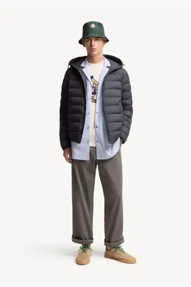 Moncler Vermeille Hooded Short Down Jacket | Thumbnail 3 Moncler Vermeille Hooded Short Down Jacket | Thumbnail 3