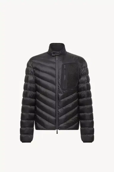 Moncler Mackinac Diagonal-quilted Down Biker Jacket | Thumbnail 2 Moncler Mackinac Diagonal-quilted Down Biker Jacket | Thumbnail 2