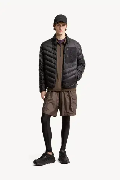 Moncler Mackinac Diagonal-quilted Down Biker Jacket | Thumbnail 3 Moncler Mackinac Diagonal-quilted Down Biker Jacket | Thumbnail 3