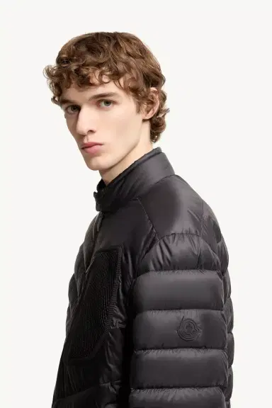 Moncler Mackinac Diagonal-quilted Down Biker Jacket | Thumbnail 4 Moncler Mackinac Diagonal-quilted Down Biker Jacket | Thumbnail 4