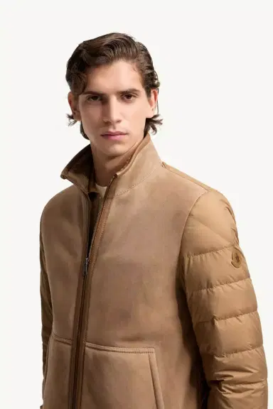 Moncler Crachin Reversible Shearling & Nappa Short Down Jacket | Thumbnail 8 Moncler Crachin Reversible Shearling & Nappa Short Down Jacket | Thumbnail 8