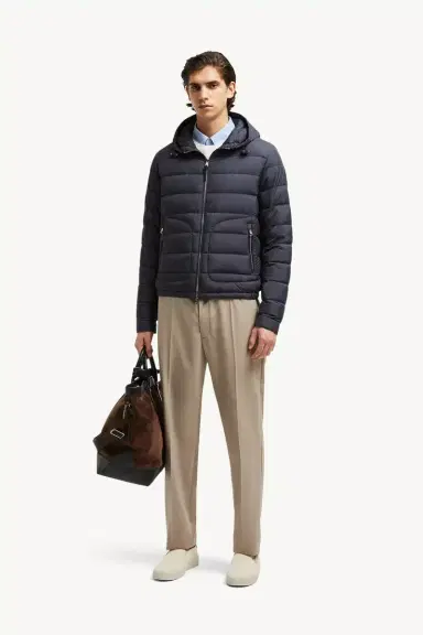 Moncler Sestriere Hooded Short Down Jacket | Thumbnail 3