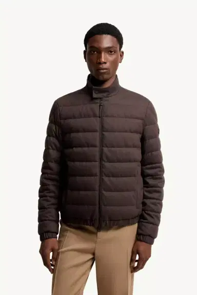 Moncler Luray Cashmere Blend Short Down Jacket | Thumbnail 5 Moncler Luray Cashmere Blend Short Down Jacket | Thumbnail 5