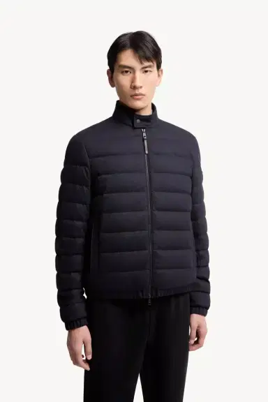 Moncler Luray Cashmere Blend Short Down Jacket | Thumbnail 5 Moncler Luray Cashmere Blend Short Down Jacket | Thumbnail 5