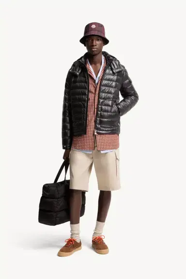 Moncler Lauros Hooded Short Down Jacket | Thumbnail 3 Moncler Lauros Hooded Short Down Jacket | Thumbnail 3