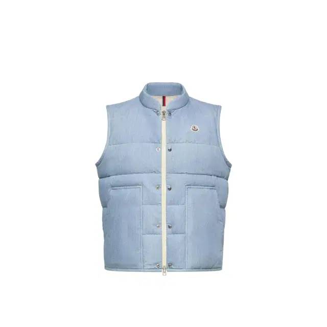 Moncler Heceta Denim Down Vest