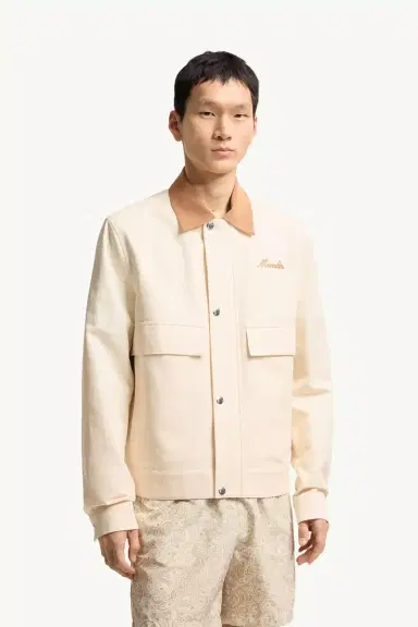 Moncler Kilke Linen & Cotton Blend Shirt Jacket | Thumbnail 5