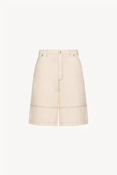 Moncler Linen & Cotton Gabardine Cargo Shorts | Thumbnail 2