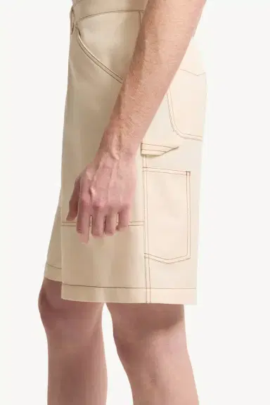 Moncler Linen & Cotton Gabardine Cargo Shorts | Thumbnail 4