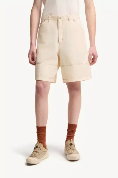 Moncler Linen & Cotton Gabardine Cargo Shorts | Thumbnail 5