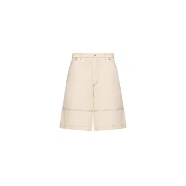 Moncler Linen & Cotton Gabardine Cargo Shorts | Thumbnail 1