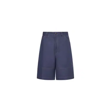 Moncler Linen & Cotton Gabardine Cargo Shorts | Thumbnail 1