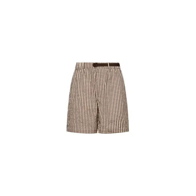 Moncler Vichy Cotton Blend Shorts