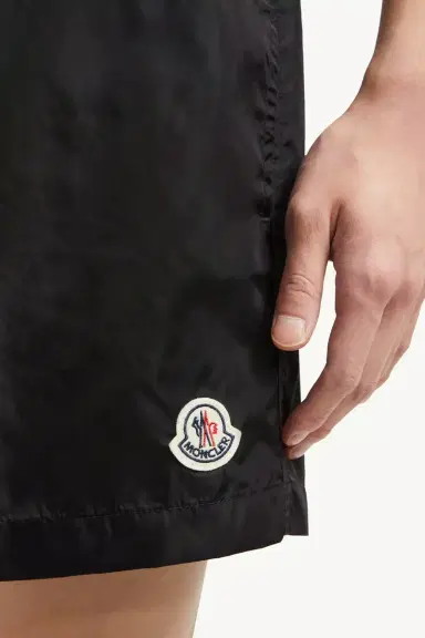 Moncler Logo Patch Swim Shorts | Thumbnail 4 Moncler Logo Patch Swim Shorts | Thumbnail 4