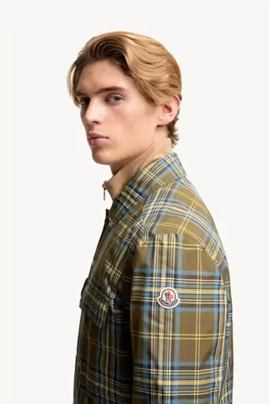 Moncler Monogram Checked Shirt Jacket | Thumbnail 4