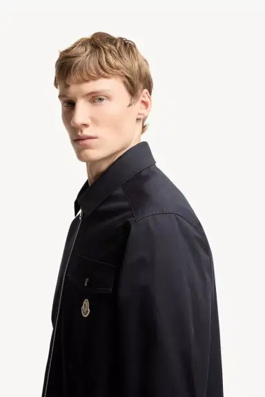 Moncler Cotton Blend Gabardine Shirt Jacket | Thumbnail 4