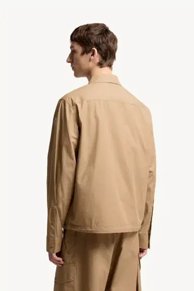 Moncler Cotton Poplin Long Sleeve Zip-up Shirt Jacket | Thumbnail 6 Moncler Cotton Poplin Long Sleeve Zip-up Shirt Jacket | Thumbnail 6