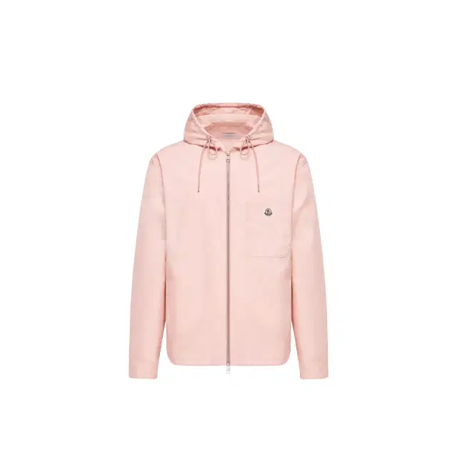 Moncler Cotton Blend Poplin Hooded Jacket