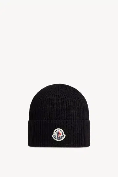 Moncler Logo Cotton Beanie | Thumbnail 2