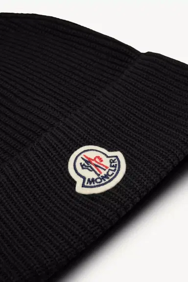 Moncler Logo Cotton Beanie | Thumbnail 5