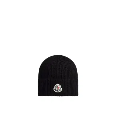 Moncler Logo Cotton Beanie | Thumbnail 1