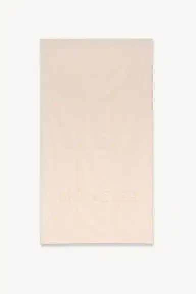 Moncler Logo Cotton Beach Towel | Thumbnail 2 Moncler Logo Cotton Beach Towel | Thumbnail 2