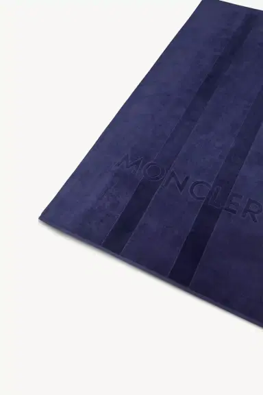 Moncler Logo Cotton Beach Towel | Thumbnail 3 Moncler Logo Cotton Beach Towel | Thumbnail 3