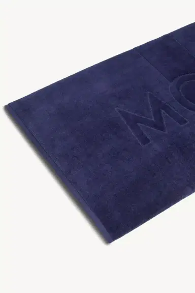 Moncler Logo Cotton Beach Towel | Thumbnail 4 Moncler Logo Cotton Beach Towel | Thumbnail 4
