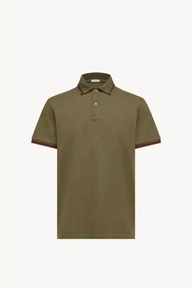 Moncler Double Collar Cotton Piquet Polo Shirt | Thumbnail 2 Moncler Double Collar Cotton Piquet Polo Shirt | Thumbnail 2