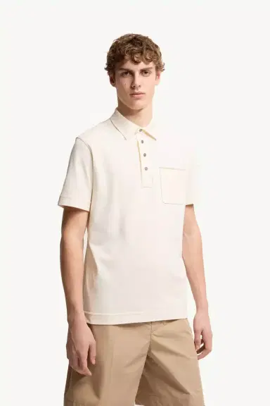 Moncler Cotton Piquet Polo Shirt | Thumbnail 5 Moncler Cotton Piquet Polo Shirt | Thumbnail 5