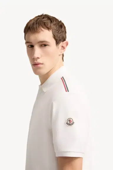 Moncler Tricolor-trimmed Cotton Piquet Polo Shirt | Thumbnail 4 Moncler Tricolor-trimmed Cotton Piquet Polo Shirt | Thumbnail 4