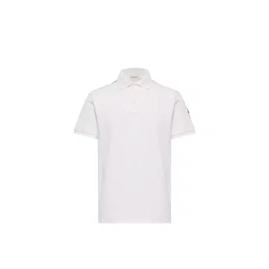 Moncler Tricolor-trimmed Cotton Piquet Polo Shirt | Thumbnail 1 Moncler Tricolor-trimmed Cotton Piquet Polo Shirt | Thumbnail 1