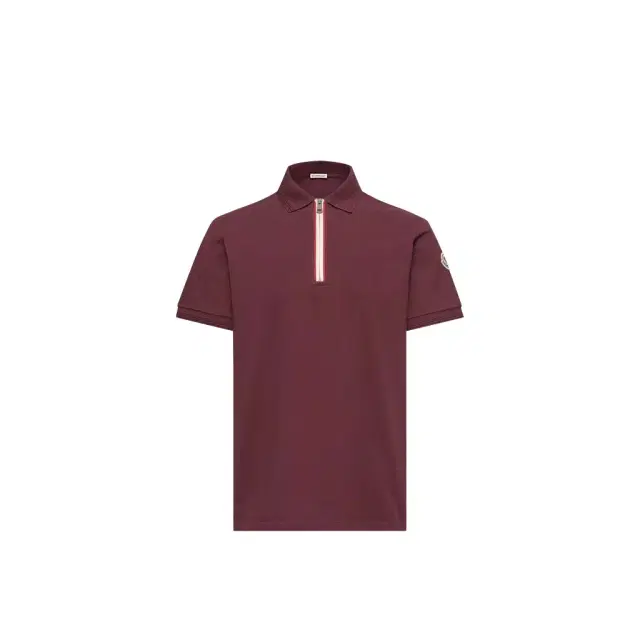 Moncler Tricolor-trimmed Cotton Polo Shirt