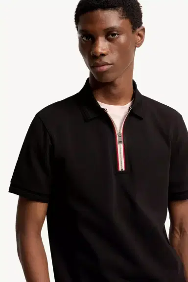 Moncler Tricolor-trimmed Cotton Polo Shirt | Thumbnail 6 Moncler Tricolor-trimmed Cotton Polo Shirt | Thumbnail 6