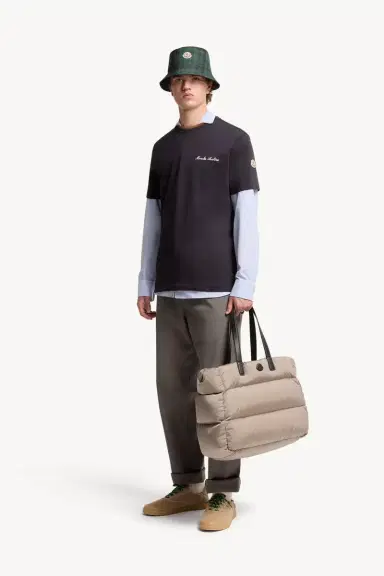 Moncler Embroidered Logo Cotton T-shirt | Thumbnail 2 Moncler Embroidered Logo Cotton T-shirt | Thumbnail 2