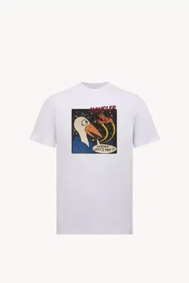 Moncler Space Monduck Cotton T-shirt | Thumbnail 2 Moncler Space Monduck Cotton T-shirt | Thumbnail 2