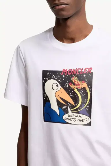 Moncler Space Monduck Cotton T-shirt | Thumbnail 7 Moncler Space Monduck Cotton T-shirt | Thumbnail 7