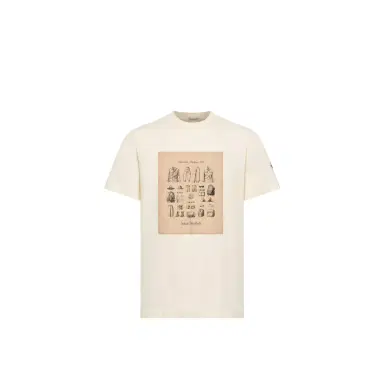 Moncler Safari Wardrobe Print Cotton T-shirt | Thumbnail 1