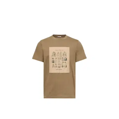 Moncler Safari Wardrobe Print Cotton T-shirt | Thumbnail 1 Moncler Safari Wardrobe Print Cotton T-shirt | Thumbnail 1