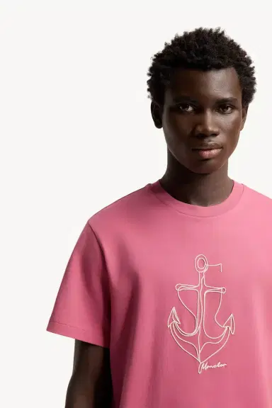 Moncler Embroidered Cotton T-shirt | Thumbnail 7