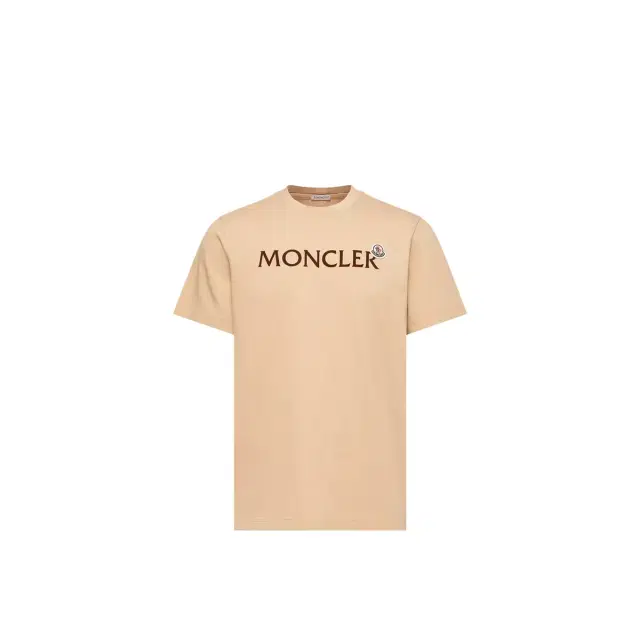 Flocked Logo Cotton T-shirt