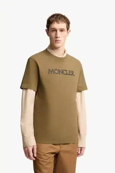 Moncler Logo Print Cotton T-shirt | Thumbnail 5