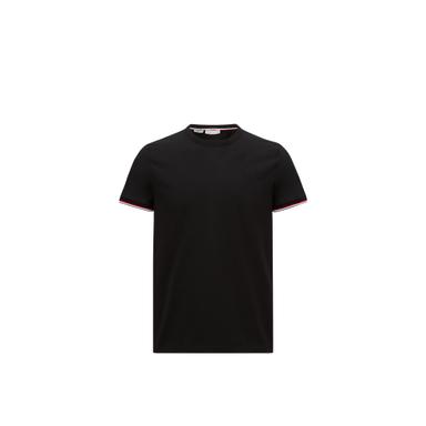 Moncler Tricolor-trimmed Cotton T-shirt | Thumbnail 1