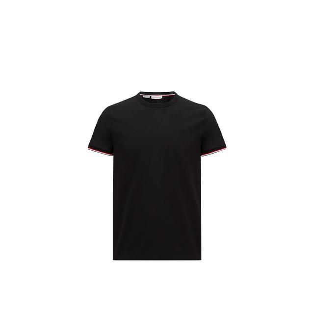 Moncler Tricolor-trimmed Cotton T-shirt