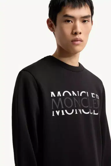 Moncler Logo Cotton Jersey Long Sleeve T-shirt | Thumbnail 7