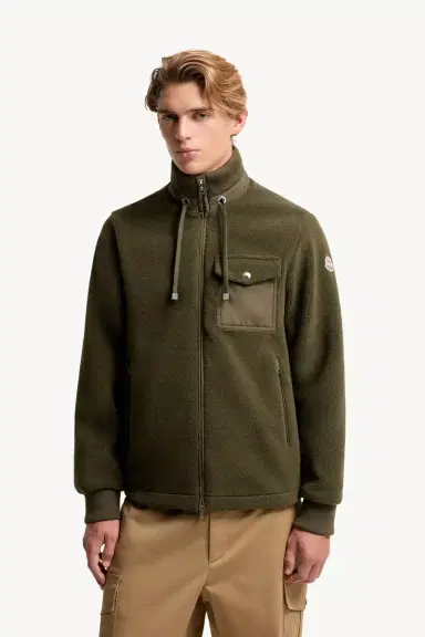 Moncler Padded Teddy Zip-up Sweatshirt | Thumbnail 5 Moncler Padded Teddy Zip-up Sweatshirt | Thumbnail 5