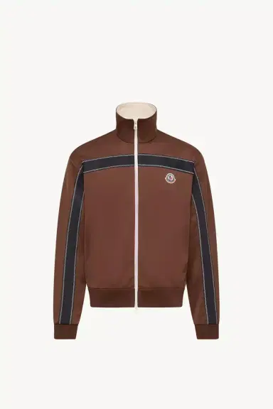 Moncler Topstitched Turtleneck Zip-up Sweatshirt | Thumbnail 2 Moncler Topstitched Turtleneck Zip-up Sweatshirt | Thumbnail 2