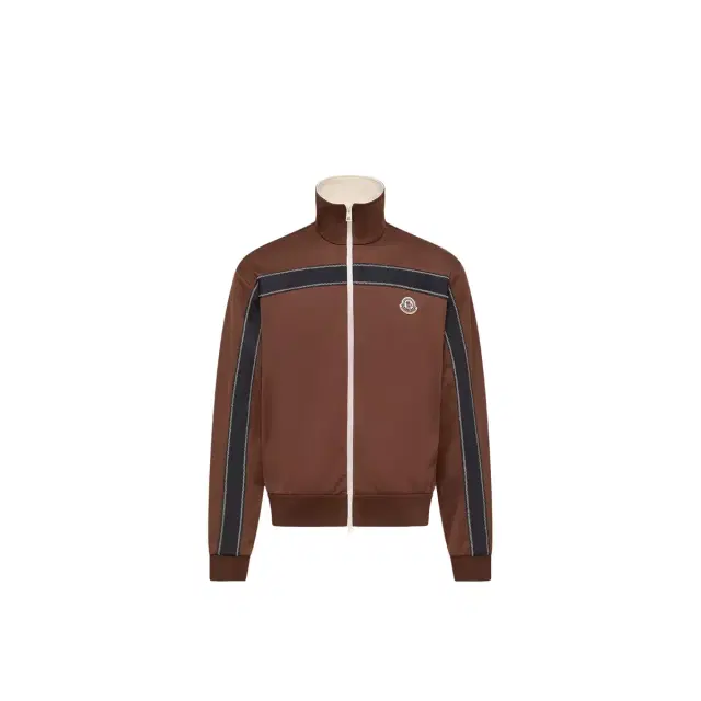 Moncler Topstitched Turtleneck Zip-up Sweatshirt