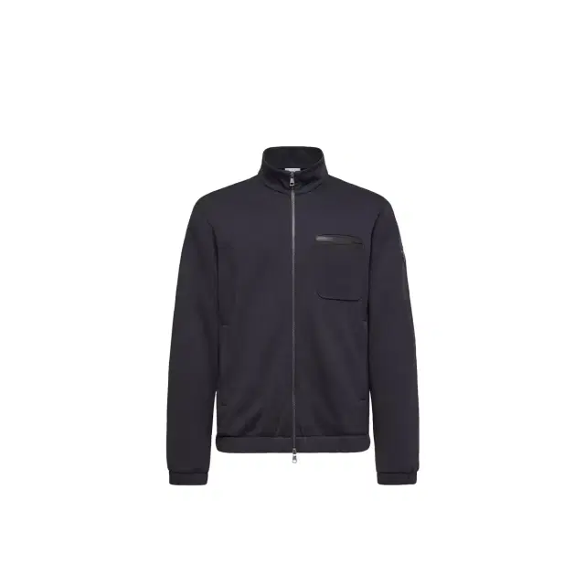 Cotton Blend Zip-up Sweatshirt